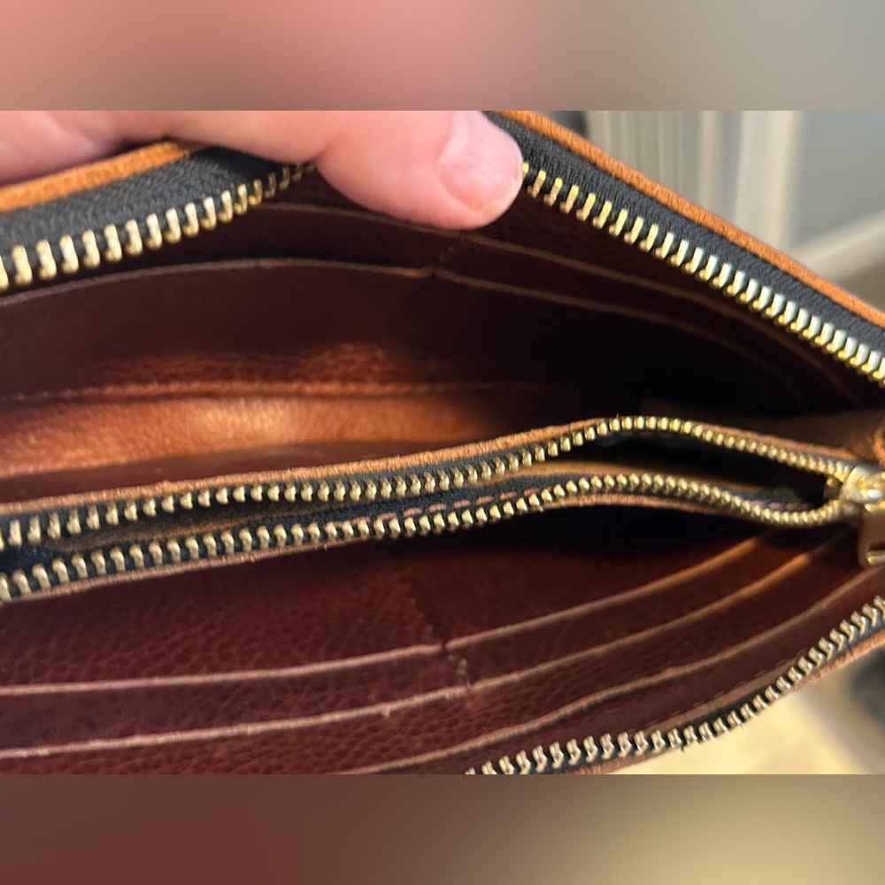 Portland Leather Large Accordion Wallet - Picture 3 of 4